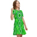 Mandala Flowers   Kids  Puff Sleeved Dress View2