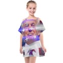 Donald Trump Flag Kids  One Piece Chiffon Dress View1