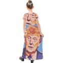 Orange Donald Trump Kids  Short Sleeve Maxi Dress View2