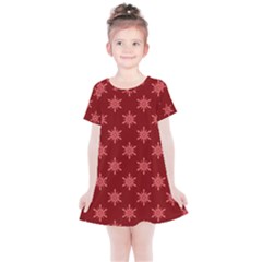 Illustrations Red Abstract Pattern Seamless Texture Kids  Simple Cotton Dress by Hannah976