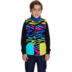 Psychedelic Graffiti Beautiful Kid s Button Up Puffy Vest by Givinglala