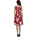 Valentine Sleeveless V-Neck Skater Dress with Pockets View4