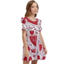 Be My Valentine Kids  Frilly Sleeves Pocket Dress View2