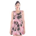 Pink Roses Scoop Neck Skater Dress View1