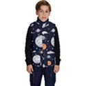 Space Galaxy Universe Stars Sky Kid s Button Up Puffer Vest View1