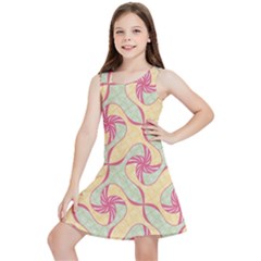 Abstract Pattern Design Scrapbooking Kids  Lightweight Sleeveless Dress by Paksenen