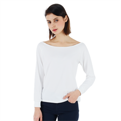 Off Shoulder Long Sleeve Velour Top Icon