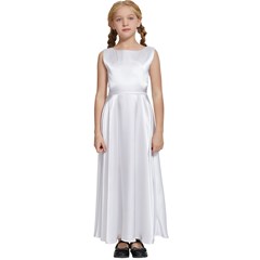 Kids  Satin Sleeveless Maxi Dress Icon