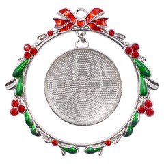 Metal X mas Wreath Ribbon Ornament Icon