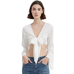 Trumpet Sleeve Cropped Top Icon