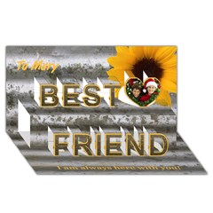 Best Friends 3D Greeting Card (8x4) Icon