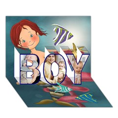 BOY 3D Greeting Card (7x5) Icon