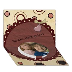 Circle Bottom 3D Greeting Card (7x5) Icon