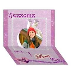 Apple 3D Greeting Card (7x5) Icon