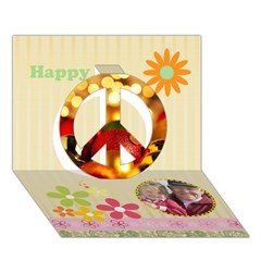 Peace Sign 3D Greeting Card (7x5) Icon