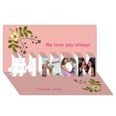 #1 MOM 3D Greeting Cards (8x4) Icon