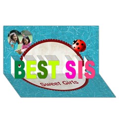 BEST SIS 3D Greeting Card (8x4) Icon