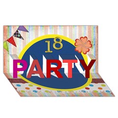 PARTY 3D Greeting Card (8x4) Icon