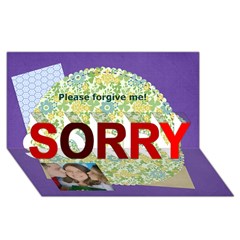 SORRY 3D Greeting Card (8x4) Icon