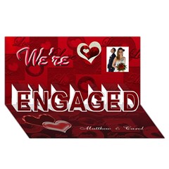 ENGAGED 3D Greeting Card (8x4) Icon