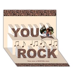 You Rock 3D Greeting Card (7x5) Icon