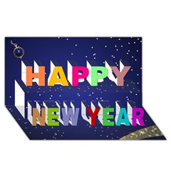 Happy New Year 3D Greeting Card (8x4) Icon